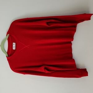 Hollister Red Pajama Crop Top Small